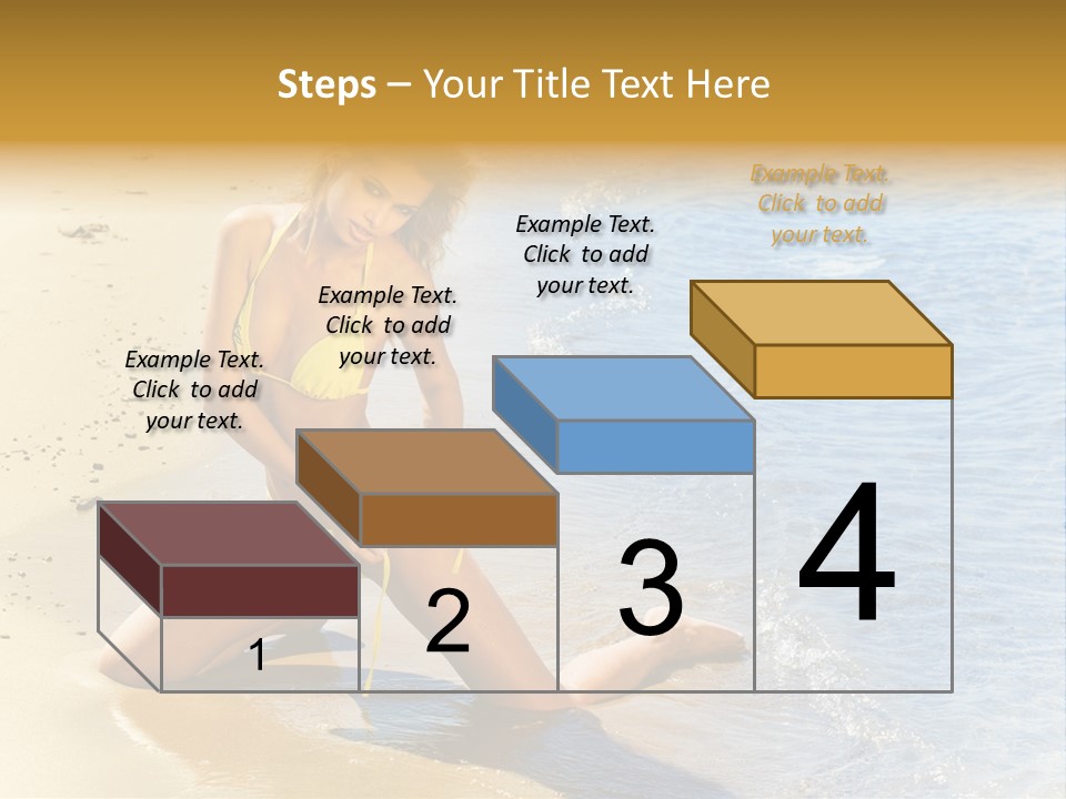 Beautiful Tanned Girls PowerPoint Template