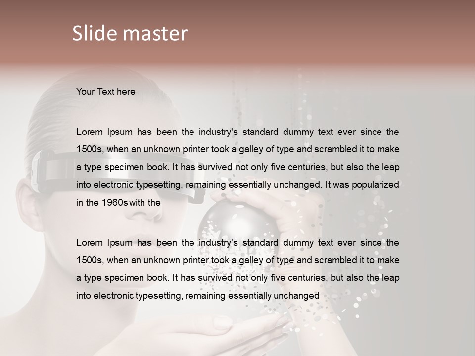 Female Robot PowerPoint Template