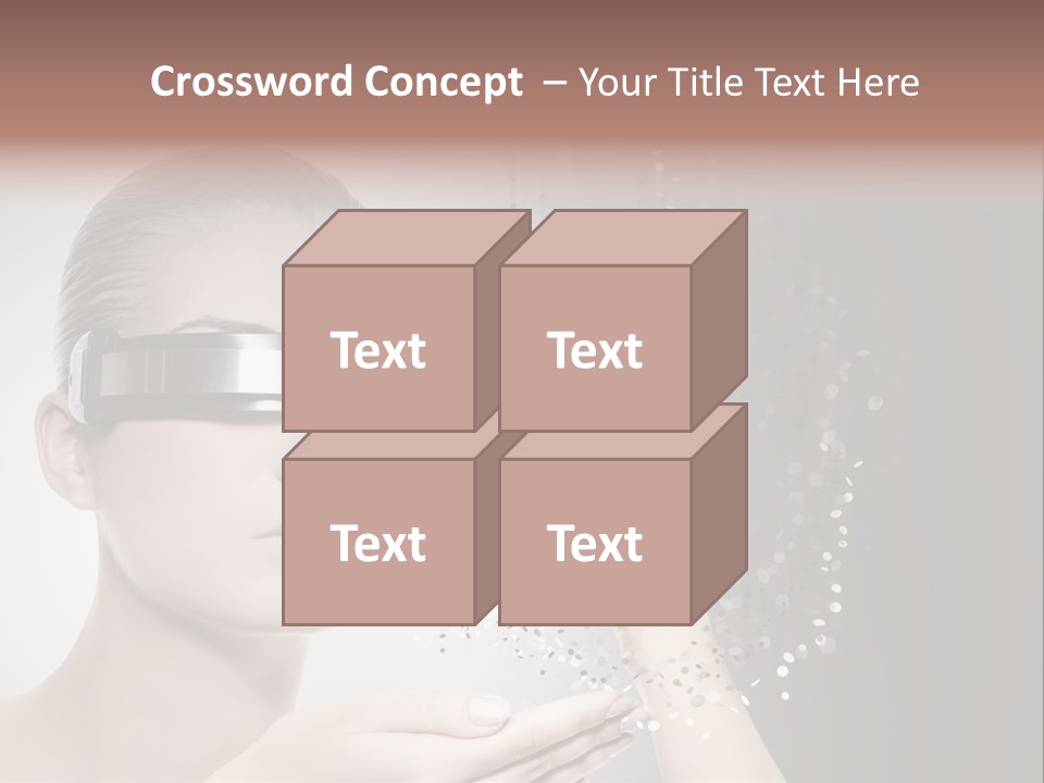 Female Robot PowerPoint Template