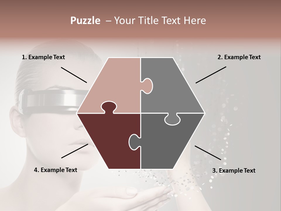 Female Robot PowerPoint Template