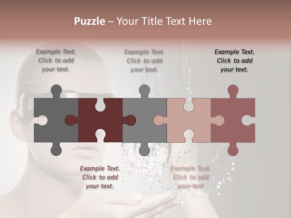 Female Robot PowerPoint Template