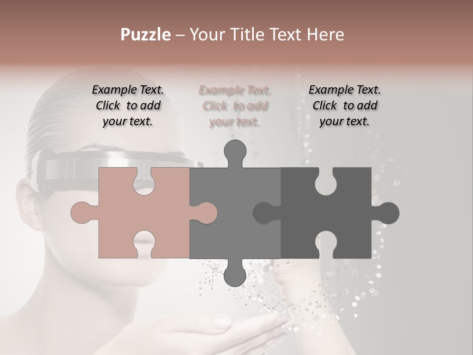 Female Robot PowerPoint Template