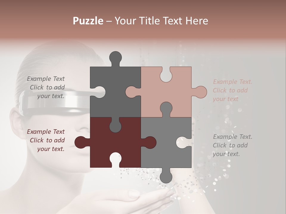 Female Robot PowerPoint Template