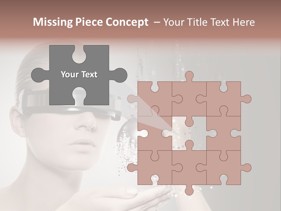 Female Robot PowerPoint Template