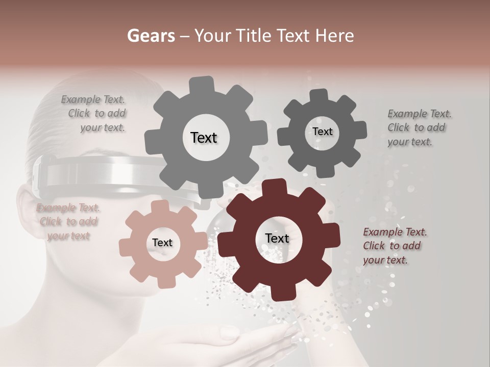 Female Robot PowerPoint Template