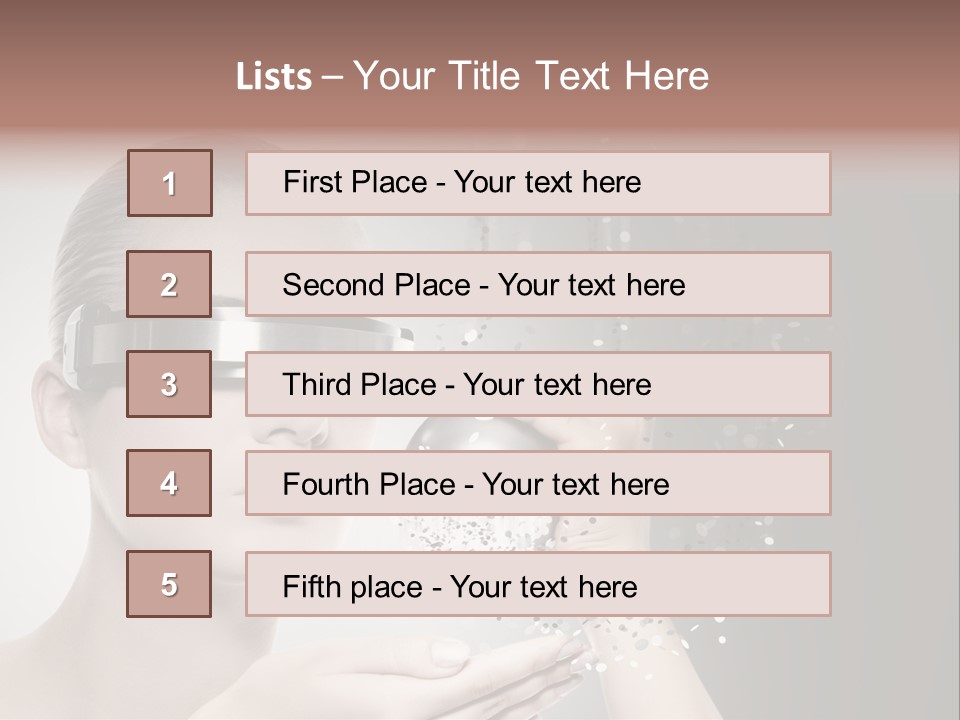 Female Robot PowerPoint Template