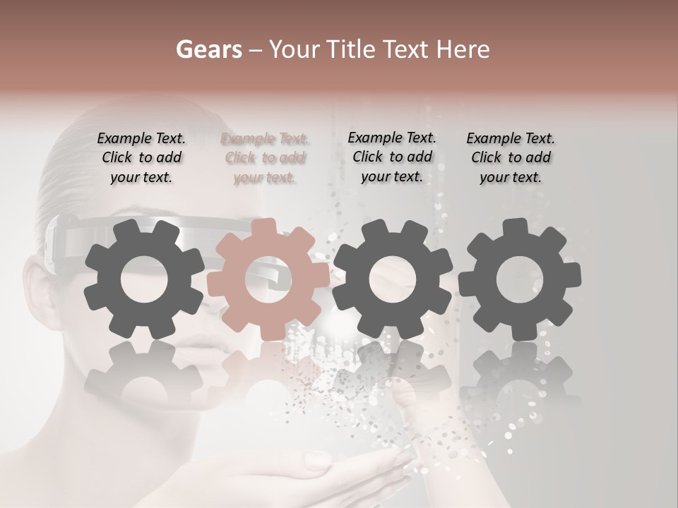 Female Robot PowerPoint Template