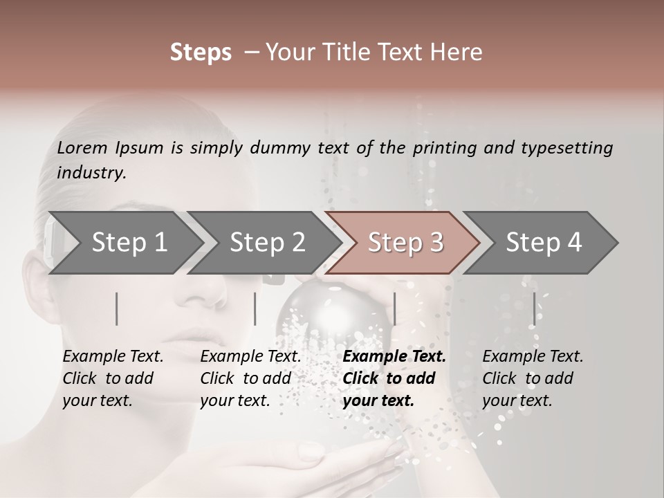 Female Robot PowerPoint Template