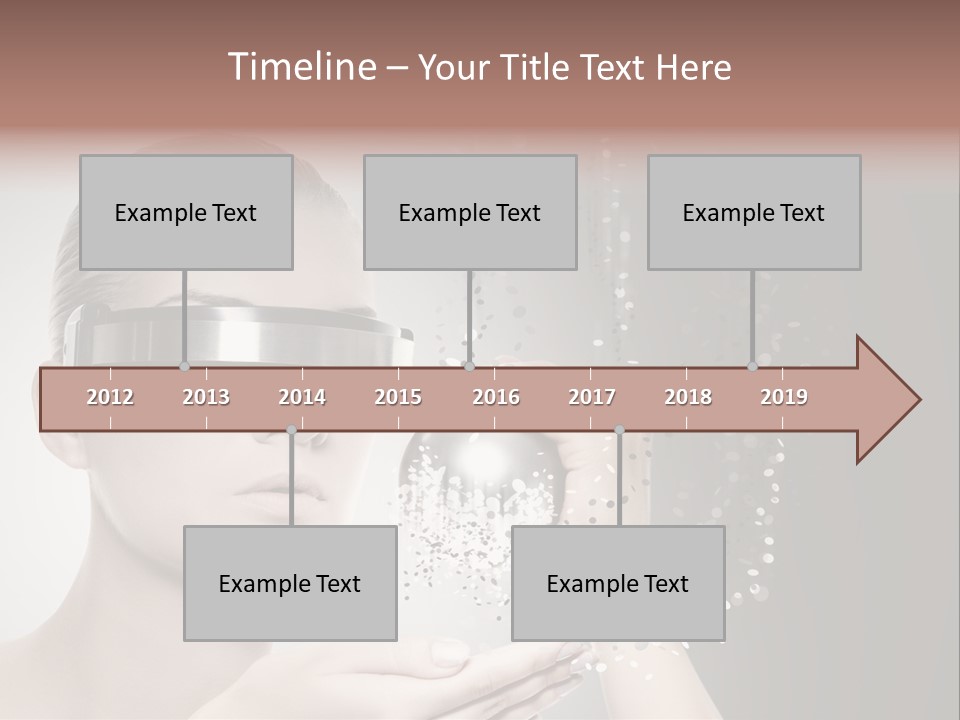 Female Robot PowerPoint Template