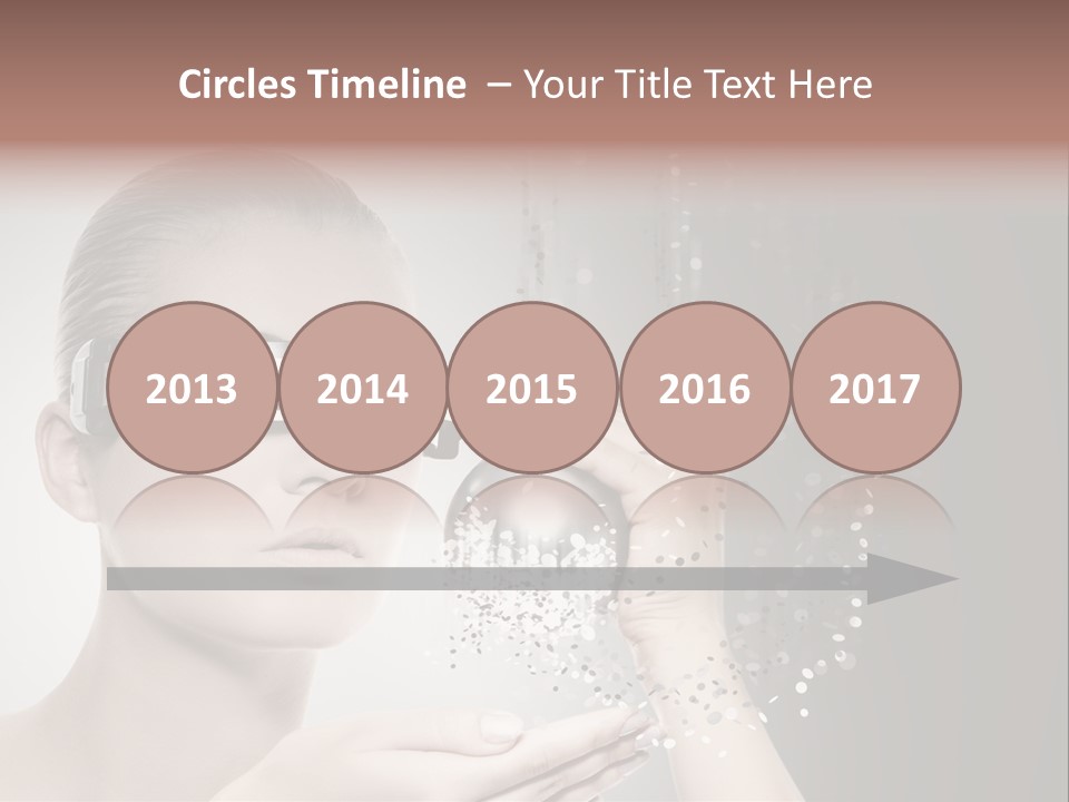 Female Robot PowerPoint Template