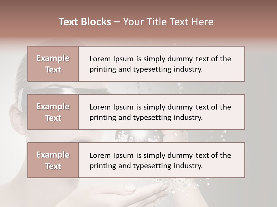 Female Robot PowerPoint Template