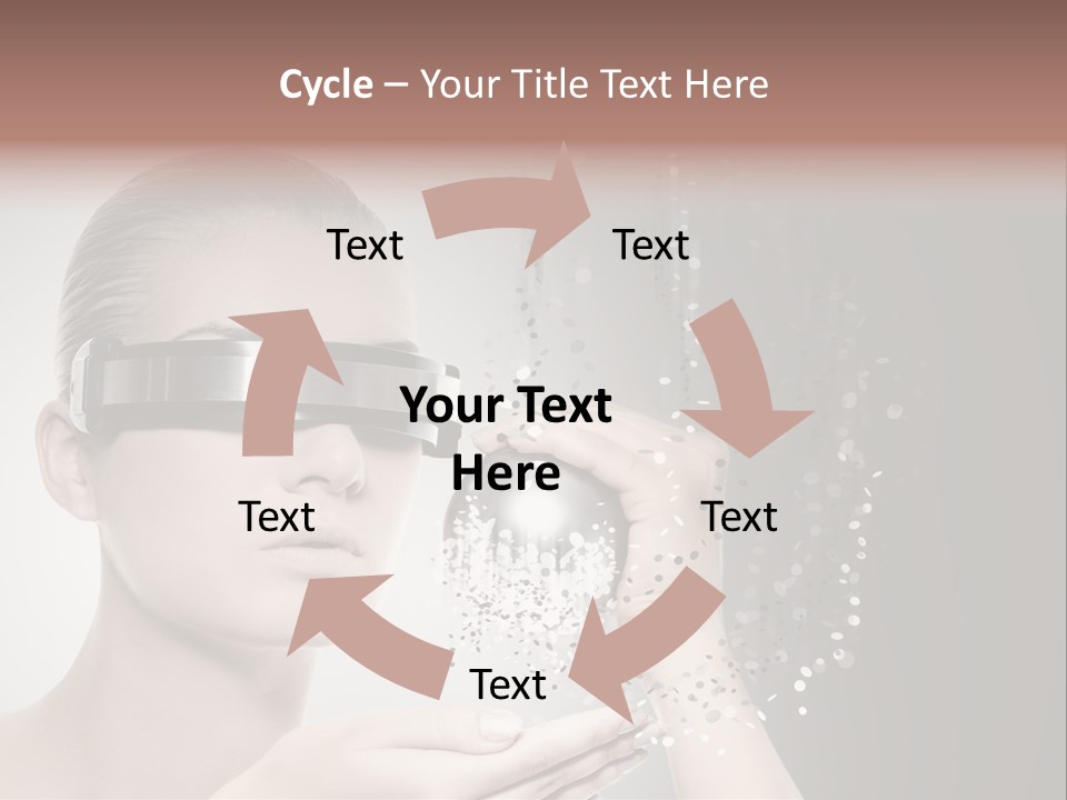 Female Robot PowerPoint Template