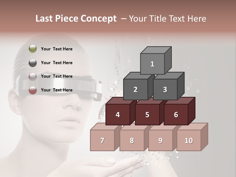 Female Robot PowerPoint Template