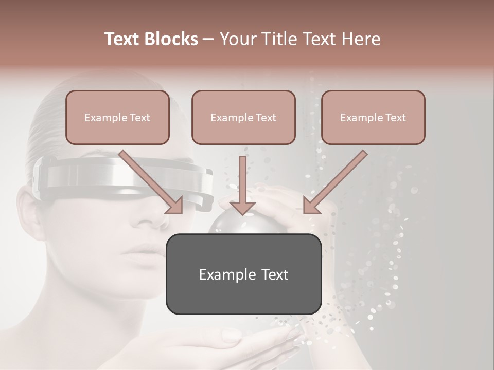 Female Robot PowerPoint Template