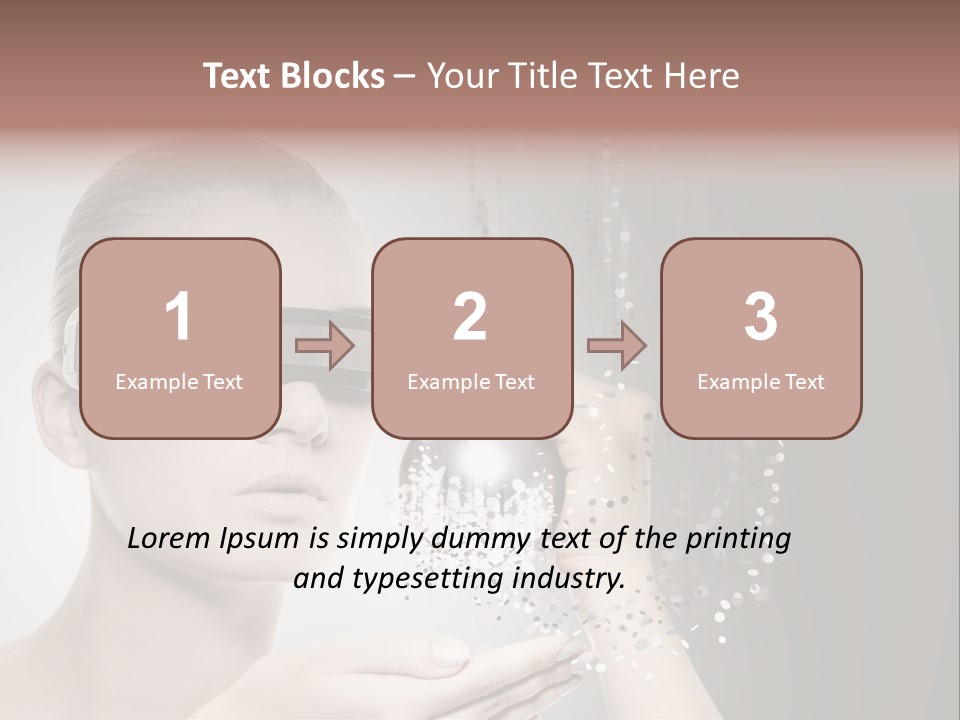 Female Robot PowerPoint Template