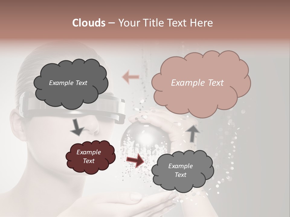 Female Robot PowerPoint Template