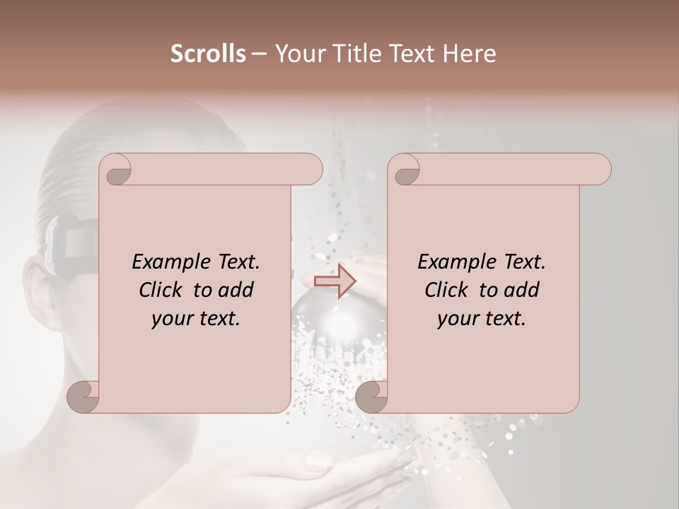 Female Robot PowerPoint Template