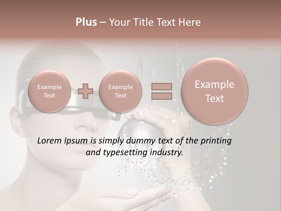 Female Robot PowerPoint Template
