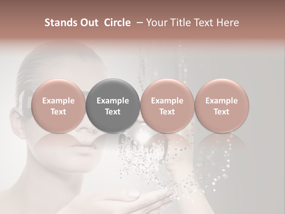 Female Robot PowerPoint Template