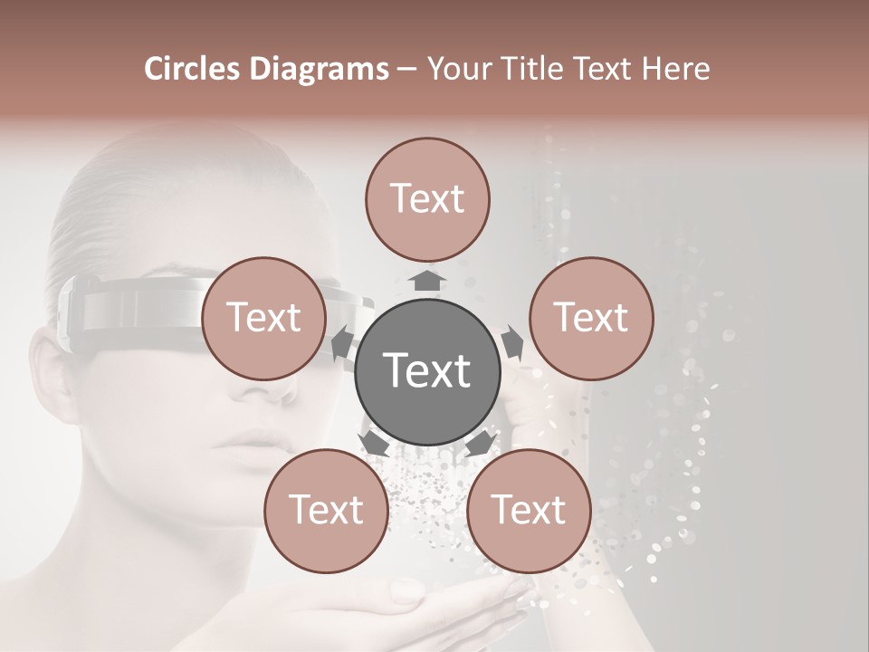 Female Robot PowerPoint Template