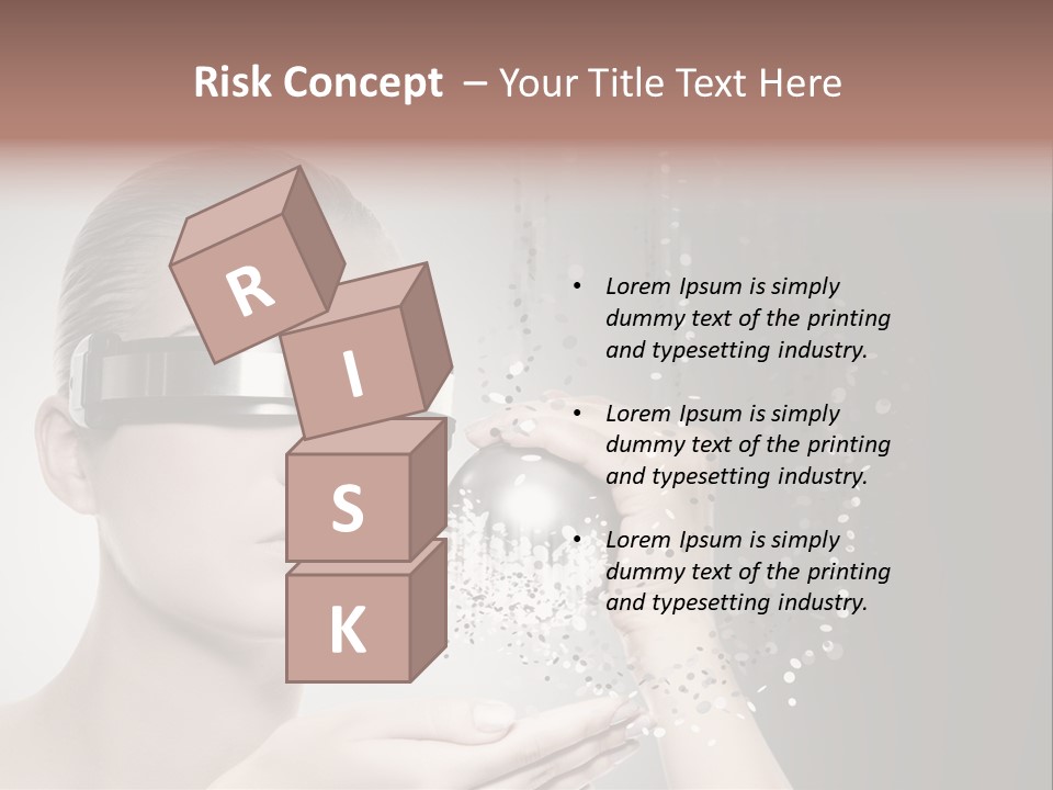 Female Robot PowerPoint Template