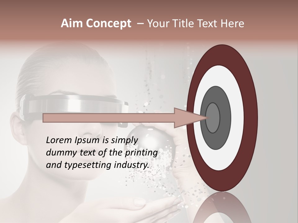 Female Robot PowerPoint Template