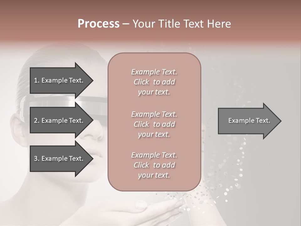 Female Robot PowerPoint Template
