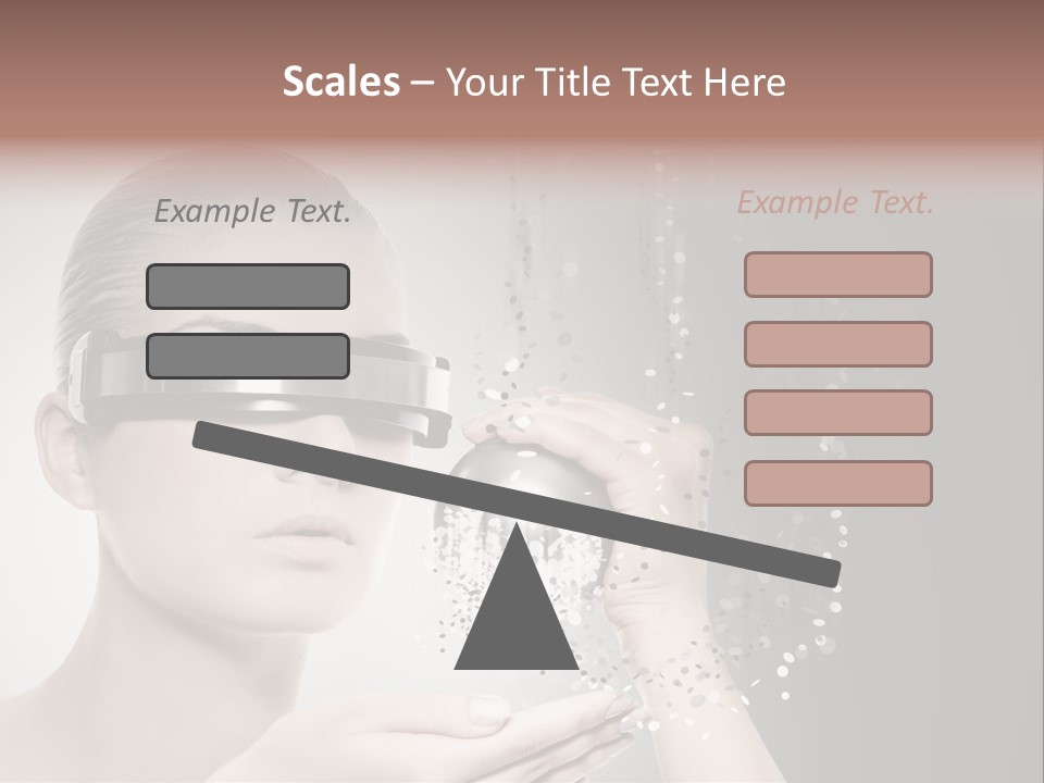 Female Robot PowerPoint Template