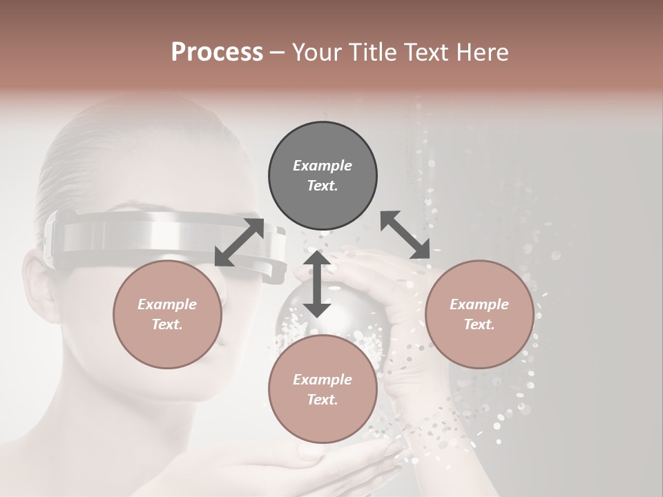 Female Robot PowerPoint Template