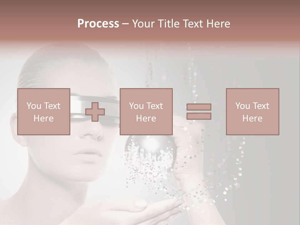 Female Robot PowerPoint Template