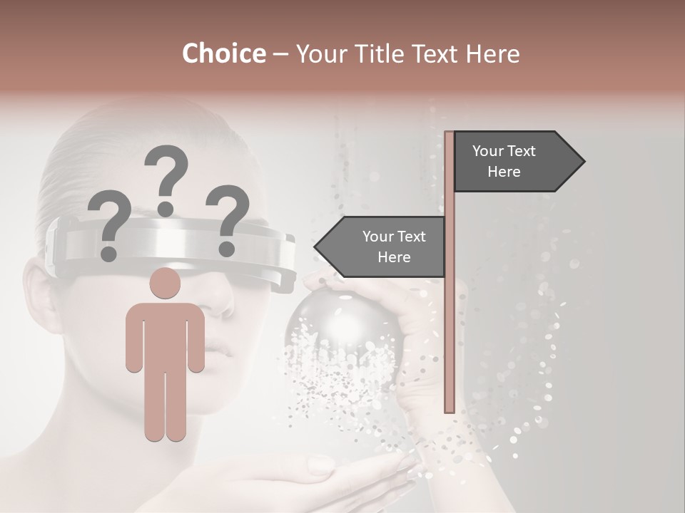 Female Robot PowerPoint Template