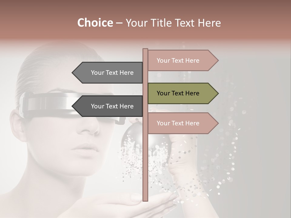 Female Robot PowerPoint Template