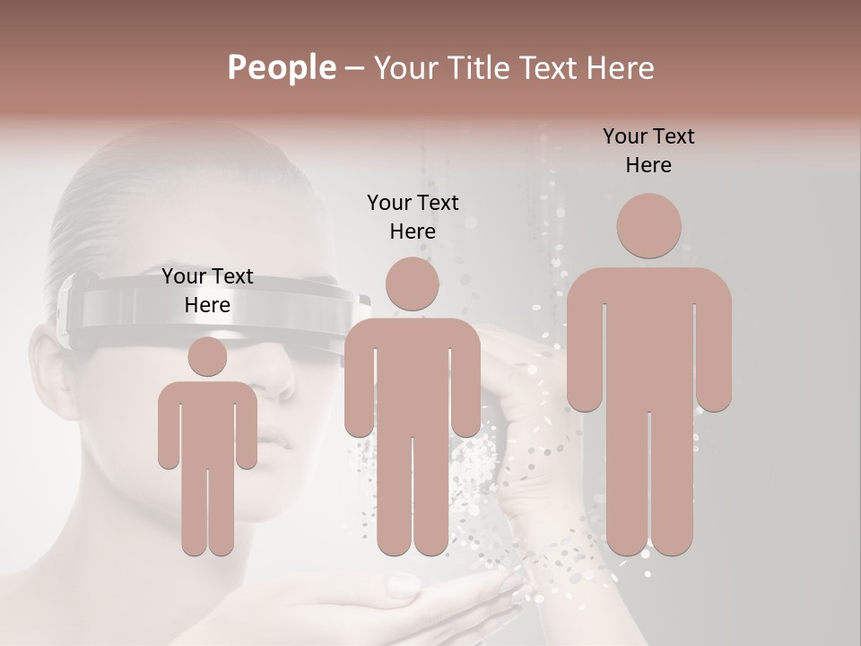 Female Robot PowerPoint Template