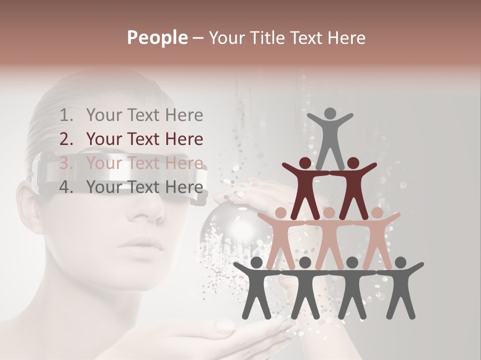 Female Robot PowerPoint Template