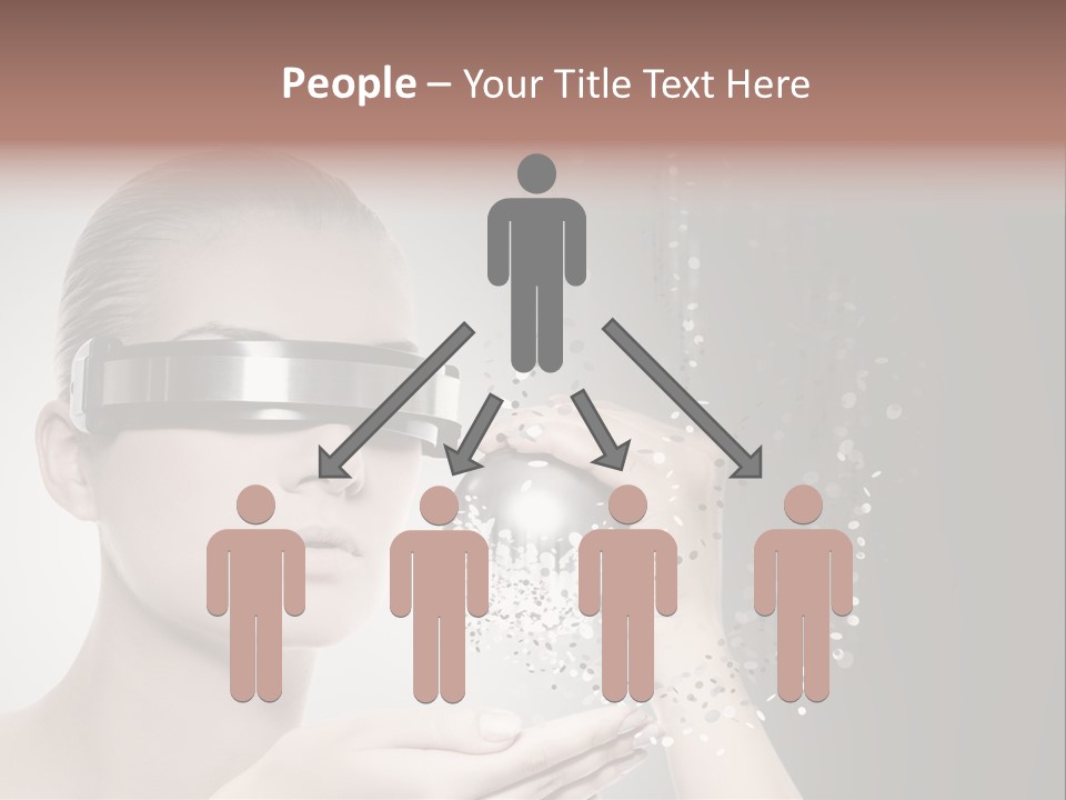 Female Robot PowerPoint Template