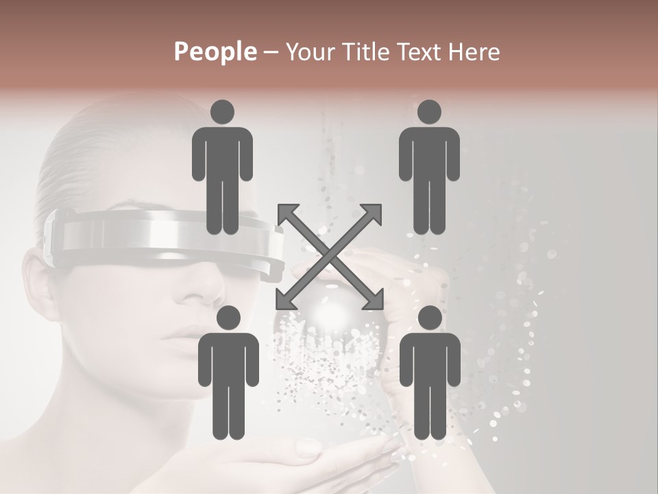 Female Robot PowerPoint Template