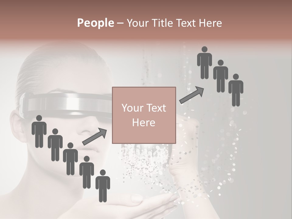 Female Robot PowerPoint Template