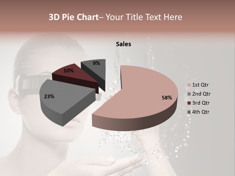 Female Robot PowerPoint Template