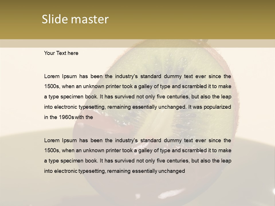 Fruits Fondue PowerPoint Template
