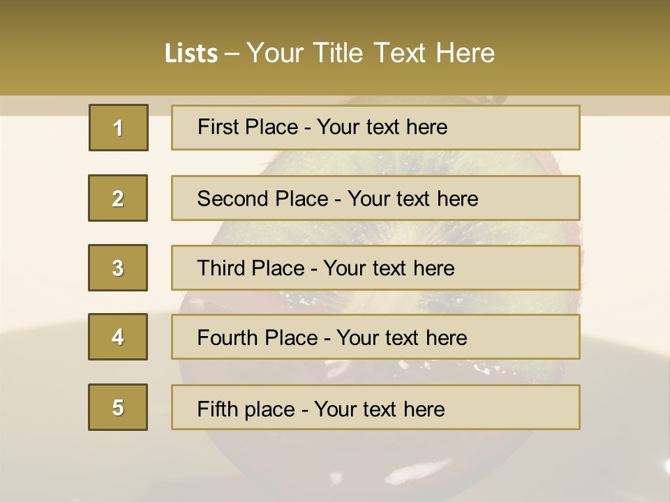 Fruits Fondue PowerPoint Template