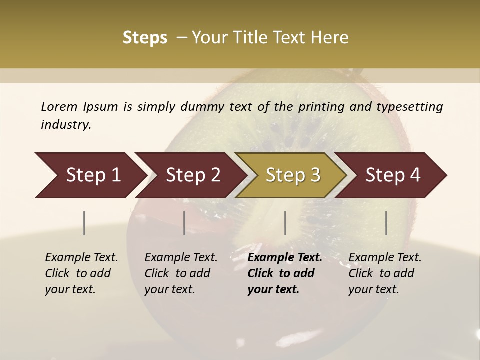Fruits Fondue PowerPoint Template
