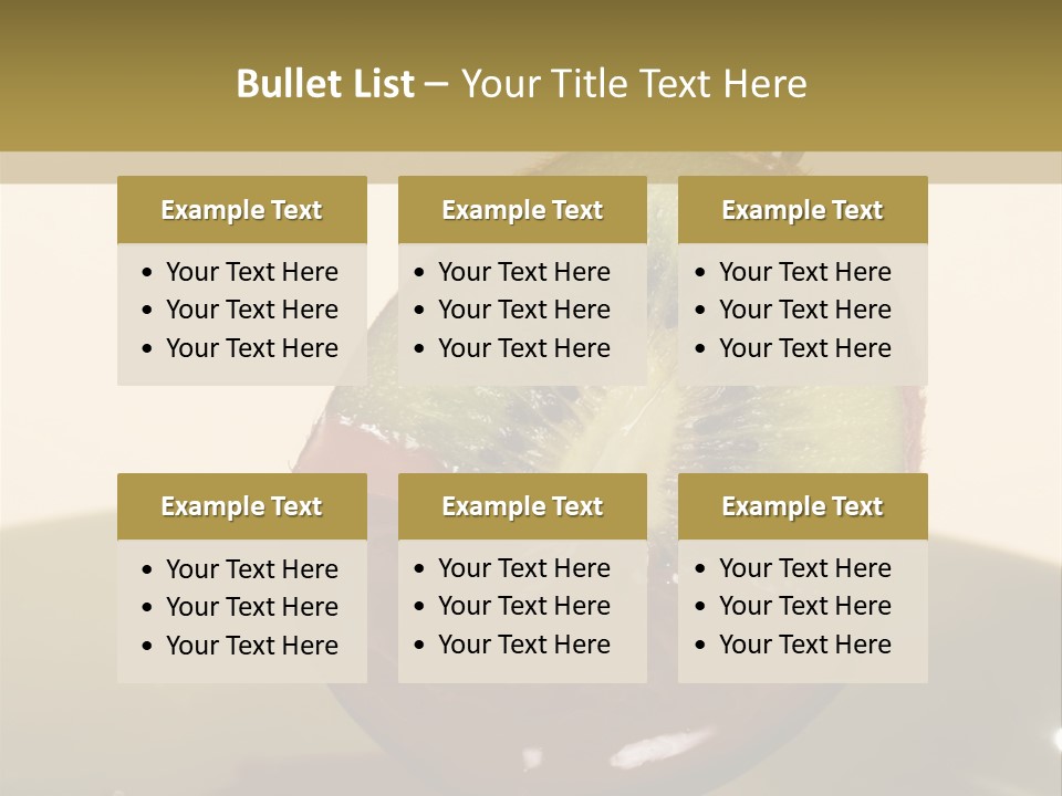 Fruits Fondue PowerPoint Template