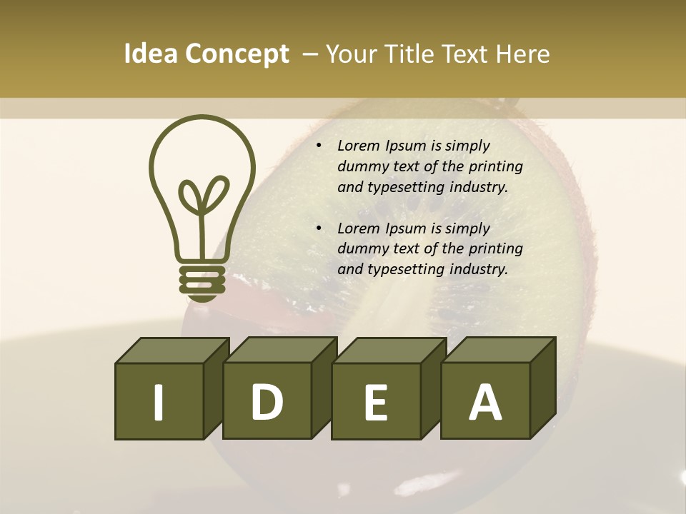 Fruits Fondue PowerPoint Template