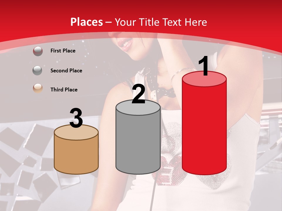 Girl Dj PowerPoint Template