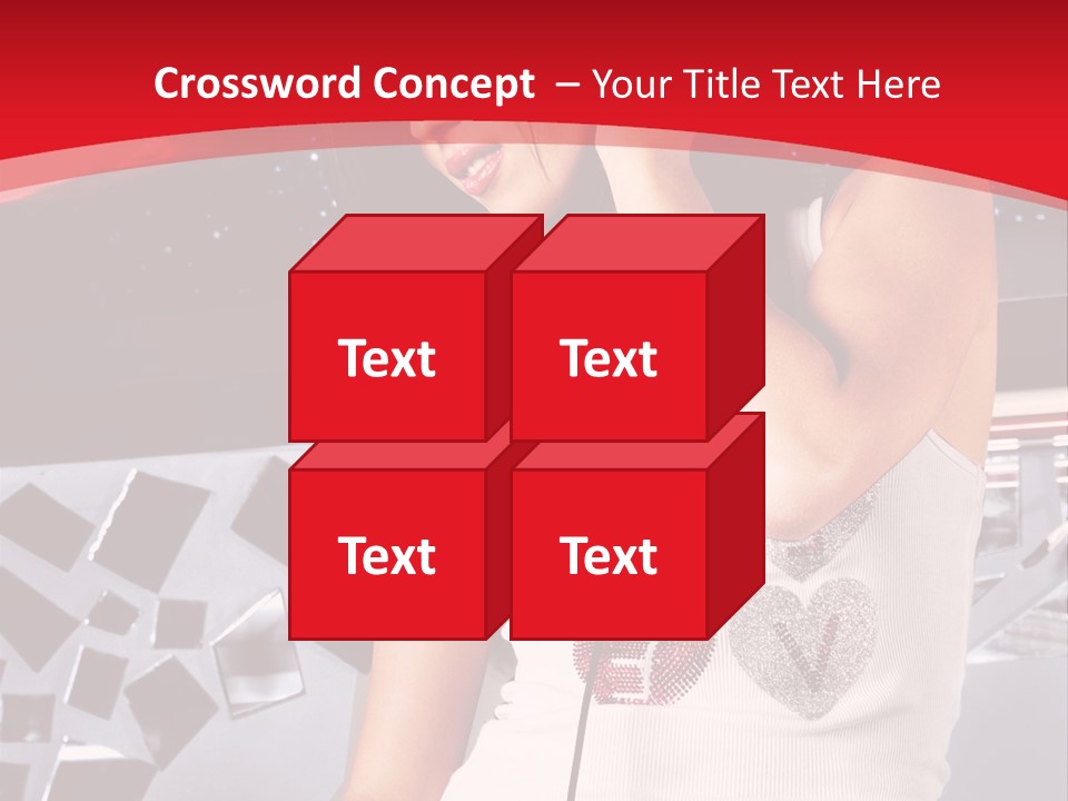 Girl Dj PowerPoint Template