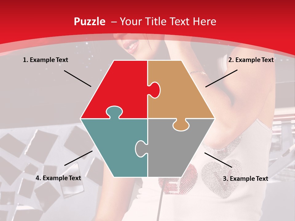 Girl Dj PowerPoint Template