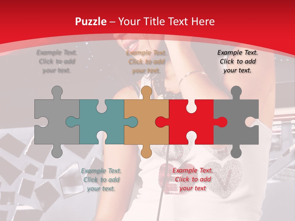 Girl Dj PowerPoint Template