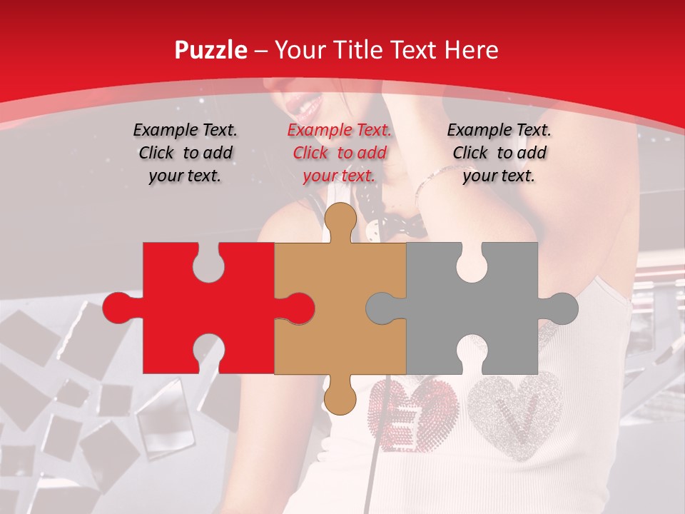 Girl Dj PowerPoint Template