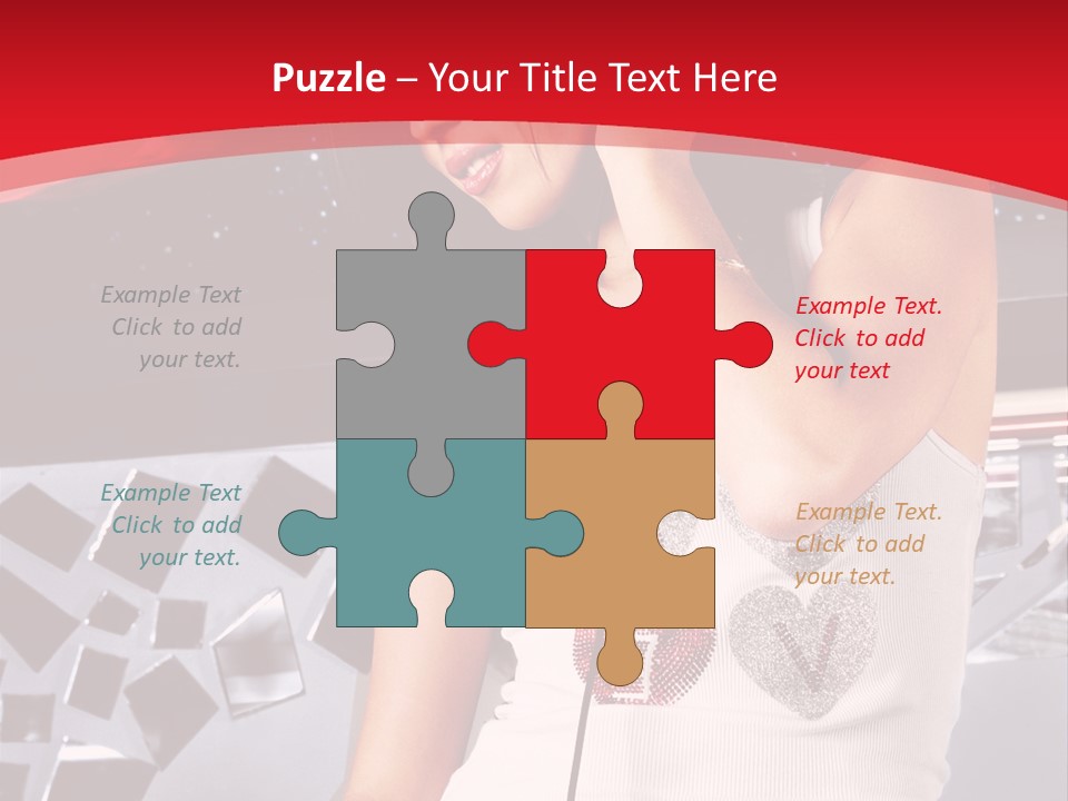 Girl Dj PowerPoint Template