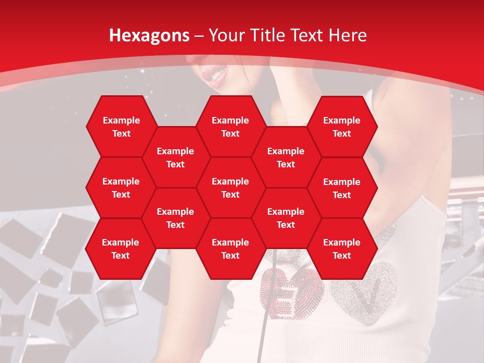 Girl Dj PowerPoint Template